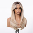 Mackenzie-DWY Blonde Synthetic Lace Front Wig Long Straight Layered Pre Plucked Glueless Wig