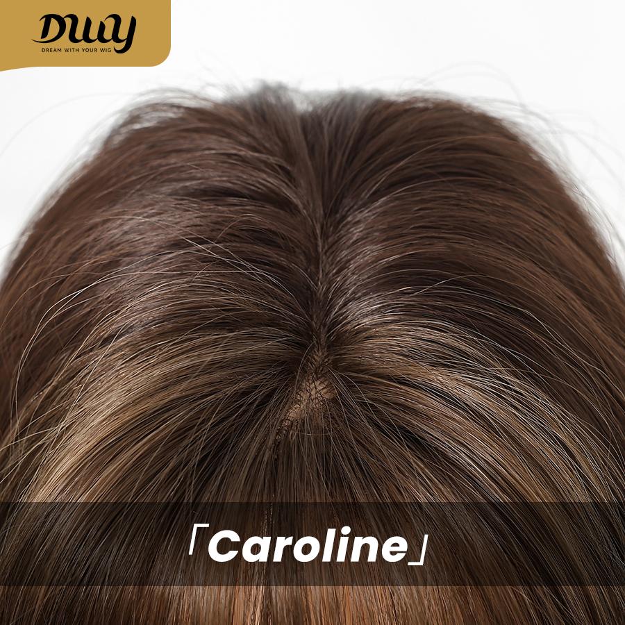 Caroline-DWY 26-Inch MiraScalp Long-Length Body Wave Silver Grey Wig