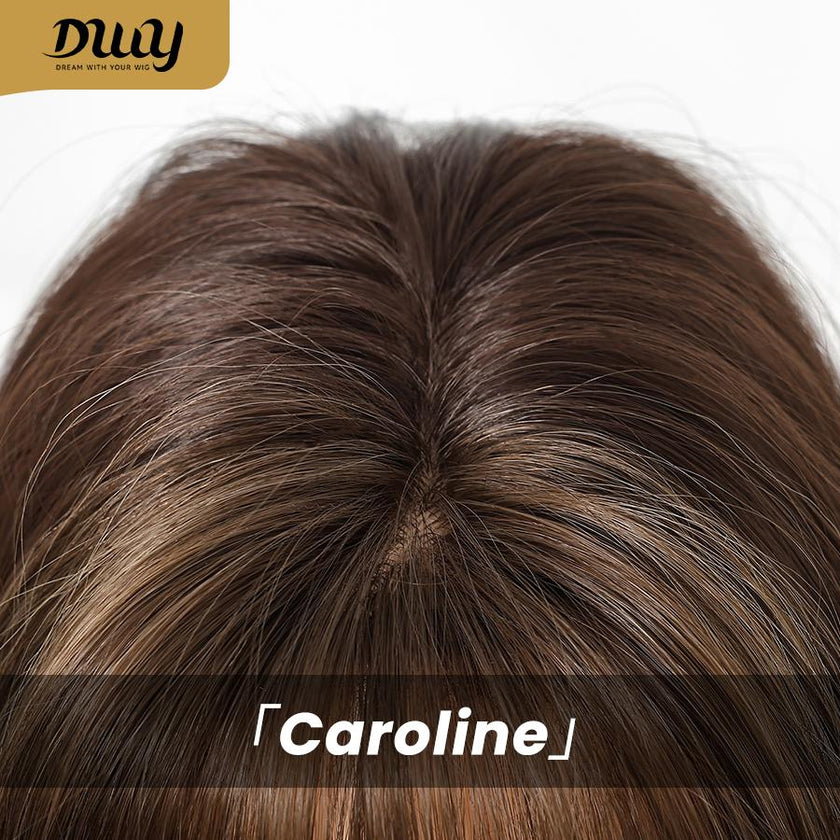 Caroline-DWY 26-Inch MiraScalp Long-Length Body Wave Silver Grey Wig