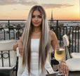 DWY-Body Wave Lace Front Wigs Pre Plucked 13x4 HD Lace Frontal Wigs Human Hair 180 Density Natural blonde and grey Wigs for Women Human Hair Lace Front Wig with Baby Hair Glueless