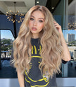 Adalynn-DWY  Synthetic Lace Front Brown HD Lace Body Wave Pre Plucked Glueless Wig