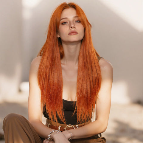 【Early Black Friday】Dwy T-Part Lace Wig - Elegant Mixed Brown Style for Black Women