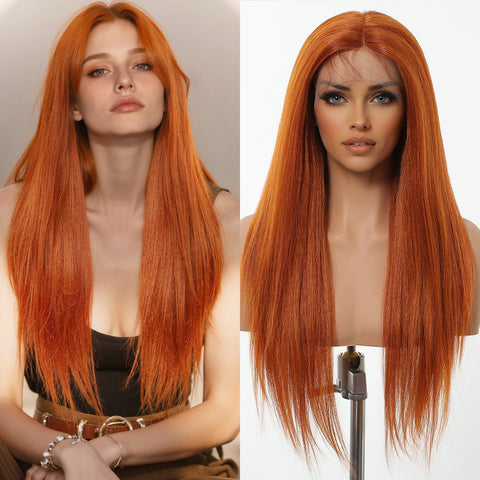 【Early Black Friday】Dwy T-Part Lace Wig - Elegant Mixed Brown Style for Black Women