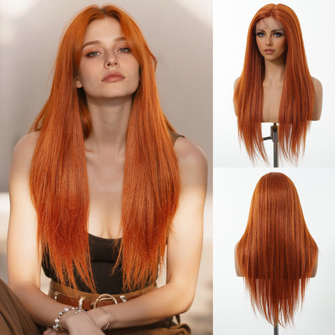 【Early Black Friday】Dwy T-Part Lace Wig - Elegant Mixed Brown Style for Black Women