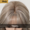 Vesper - New! DWY Bionic Silk Top 22-Inch Long Beachy Wave Ash Blonde Balayage Glueless Synthetic Wig with Bangs for Women High-Quality Premium Fiber Easy Wear Comfortable Fit Summer Looks
