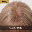 Liza PLUS- New! DWY Bionic Silk Top 26-Inch Long Vintage Y2K Layer-cut Pink Blonde Glueless Synthetic Wig with Bangs for Women High-Quality Premium Fiber Easy Wear Comfortable Fit Summer Look
