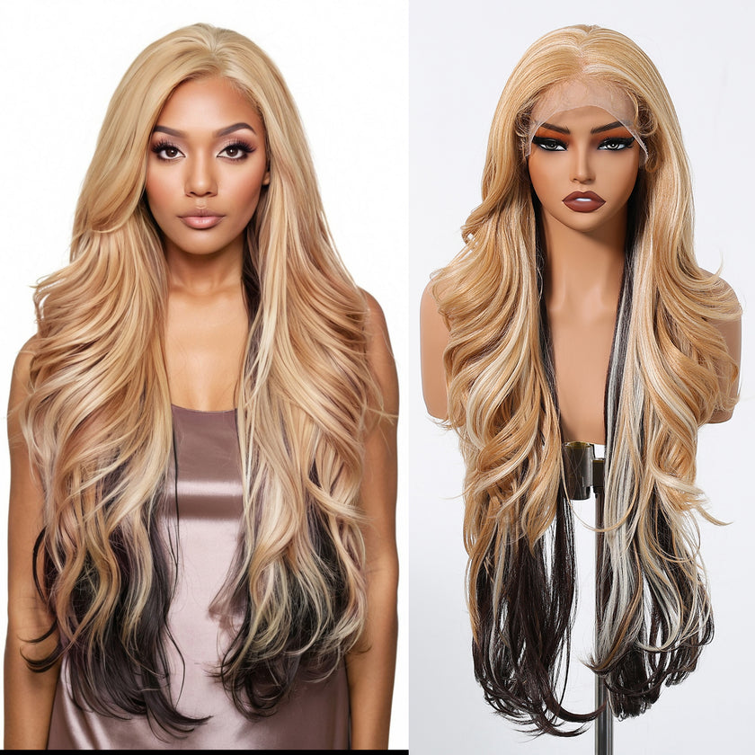 DWY Synthetic Lace Front Body Wave Wig – Glueless Blonde HD Lace Wig
