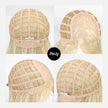 Kori-DWY Mono Lace Front Free Part Bleach Blonde Short Synthetic Wig