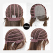 Ellie-DWY Mono Lace Front Free Part Brown Short Synthetic Wig