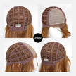 Emilia-DWY Mono Lace Front Free Part Reddish Short Synthetic Wig