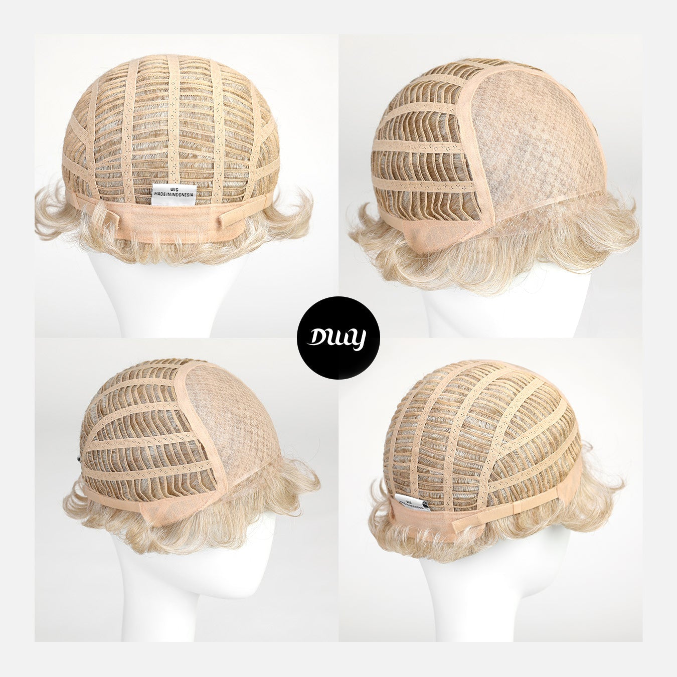 Audrey-DWY Mono Lace Front Free Part Blonde Pixie Synthetic Wig