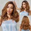 DWY Lace front 20 Inch flax brown long curly wig for women DWY-BL66079-1