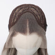Gianna-DWY 13x6 Filter Lace Free Part Lace Front Long White Gray Silky Straight Glueless Synthetic Wig