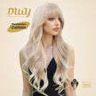 Pre Order-Ines-DWY MiraScalp Free Part Wavy Blonde Realistic Scalp Glueless Synthetic Wig