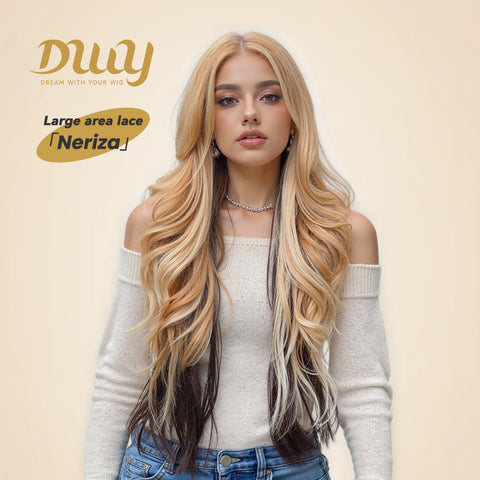DWY Synthetic Lace Front Body Wave Wig – Glueless Blonde HD Lace Wig
