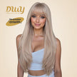 Orlaith-DWY 26-Inch MiraScalp Layered Straight Blonde Synthetic Wig