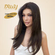 Billie-DWY 13×6 Lace Front Free Part Long Straight Dark Brown Glueless Synthetic Wig