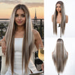 DWY-Body Wave Lace Front Wigs Pre Plucked 13x4 HD Lace Frontal Wigs Human Hair 180 Density Natural blonde and grey Wigs for Women Human Hair Lace Front Wig with Baby Hair Glueless