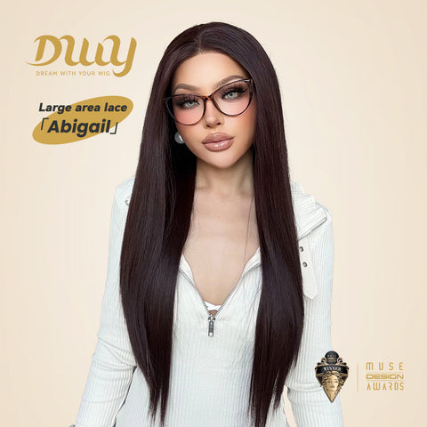Abigail DWY Silky Striaight Natural Hairline Librea Lace Front Wig