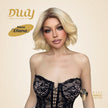 Eliana-DWY Mono Lace Front Free Part Short Rooted Blonde Synthetic Wig