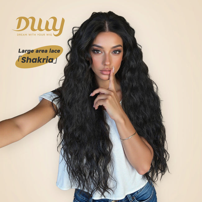 DWY Jet Black Lace Front Synthetic Wig