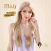 Calantha - DWY New Design Filter Lace 28 Inch Wavy Blonde Glueless Synthetic Wig