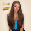 Andrea C- DWY 13x6 Lace Front Wig Glueless Brown Handmade Braiding Heat Resistant Fiber Synthetic Wig