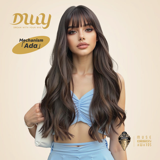 [CLEARANCE SALE] Ade -DWY Long-length Water Wave Glueless Synthetic Wig for Women 24 Inches