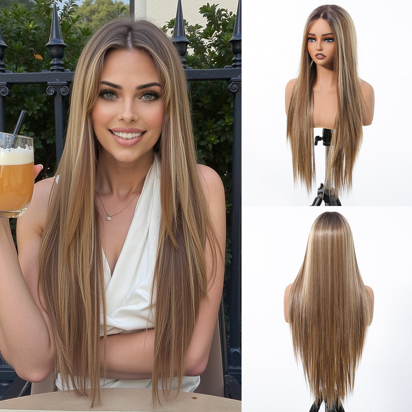 DWY-Body Wave Lace Front Wigs  Pre Plucked 13x4 HD Lace Frontal Wigs Human Hair 180 Density Natural blonde Wigs for Women Human Hair Lace Front Wig with Baby Hair Glueless