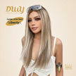 Liberty-DWY 13×6 Lace Front Free Part Long-Length Straight  Highlights Glueless Synthetic Wig