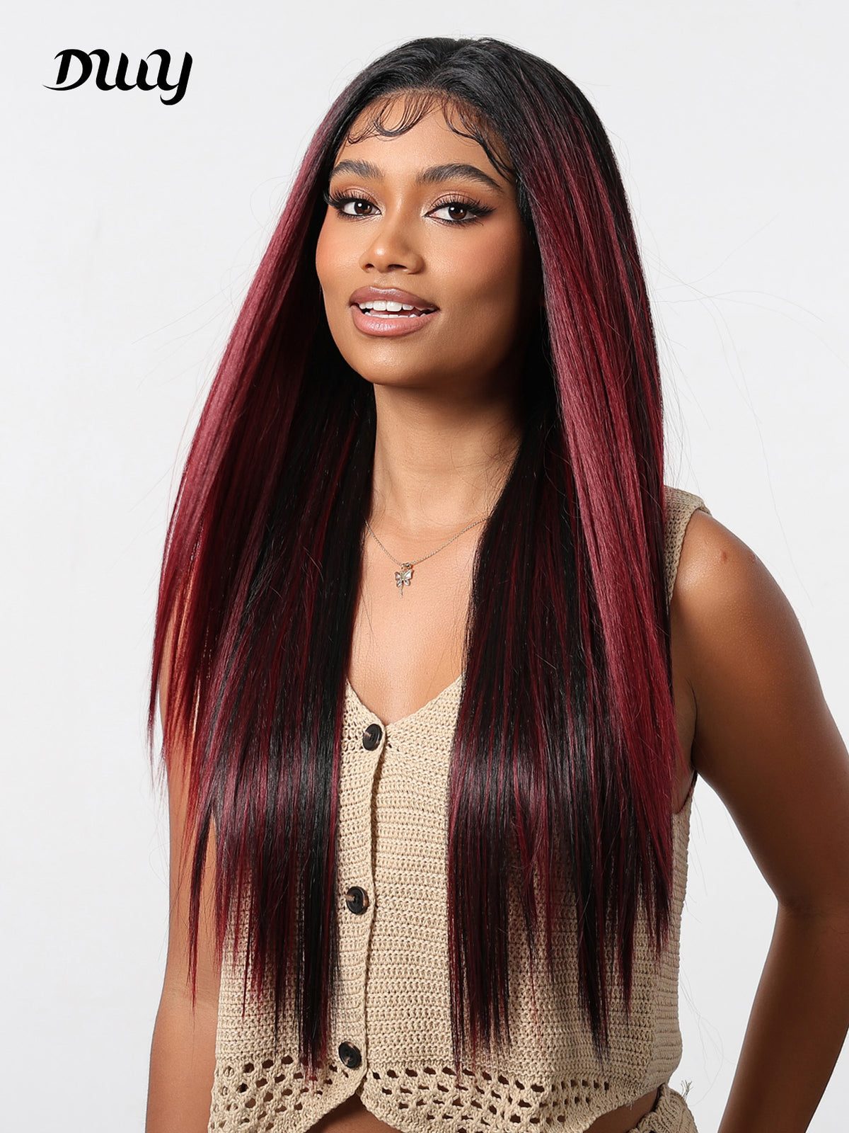 DWY-Lace Front stright Wigs Human Hair Pre Plucked 13x6 Lace Frontal Wigs Human Hair With Baby Hair Bleached Knots Virgin Glueless Human Hair Wigs for Black Women 150% Density Natural Color 30inch