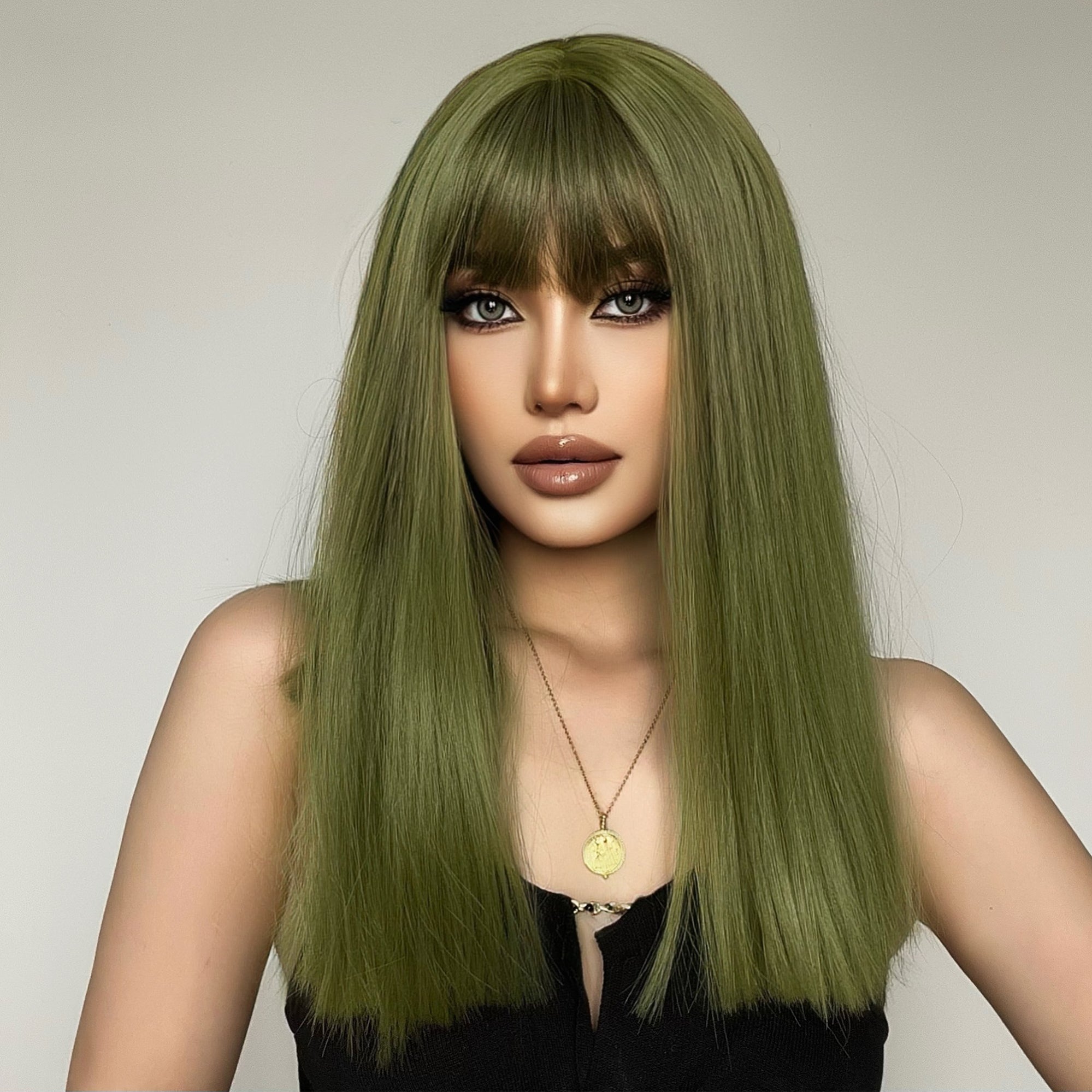 Dwywigs Long Cyan Green Straight Synthetic Wig Dwy Lc6043 1 Dwywigs 