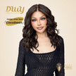 Cocobean-DWY Lace Front 13×6 Free Part Brown With Blonde Highlight Curly Synthetic Wig