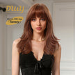 Tanssy C-DWY New Technology! Bionic Silk Top Ginger 22-Inch Long Wave Glueless Synthetic Wig