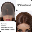 (Us Only)DWY 13*6 Free Part 24 Inch Long Straight Natural Brown Wig