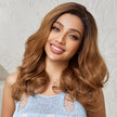 DWY Lace front 20 Inch flax brown long curly wig for women DWY-BL66079-1