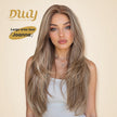 (Us Only)Joanna-DWY 13*6 Freepart Libera  Lace Brown Highlighted Layered Synthetic Wig