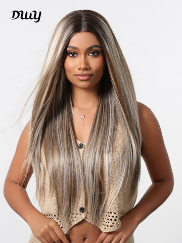 DWY-Body Wave Lace Front Wigs Human Hair Pre Plucked 13x4 HD Lace Frontal Wigs Human Hair 180 Density Natural blonde and grey Wigs for Women Human Hair Lace Front Wig with Baby Hair Glueless