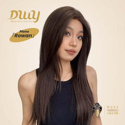 Rowan-DWY Mono Lace Front Free Part Long Straight Blonde Glueless Synthetic Wig