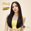 Kaitlyn-DWY 13*4 Free Parting Hand -Tied Top Middle Length  Glueless Synthetic Wig