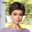 Alice-DWY Mono Lace Front Free Part Dark Brown Pixie Synthetic Wig(us only)