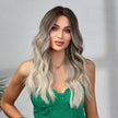 Charlotte-DWY Ombre Blonde Long Wavy Synthetic Wig