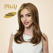 Morita-DWY Mono Lace Front Free Part Long Highlighted Blonde Synthetic Wig