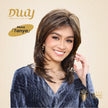 Tanya-DWY Mono Lace Front Brown Free Part Mid-Length Synthetic Wig