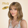 Nia- DWY Mono SkinWeft Free Part Short Curly Caramel Glueless Synthetic Wig