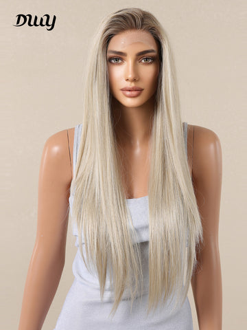 DWY-stright Lace Front Wigs Pre Plucked 13x6 HD Transparent Lace Frontal Wigs150% Density  lace Wigs for Women 30Inch