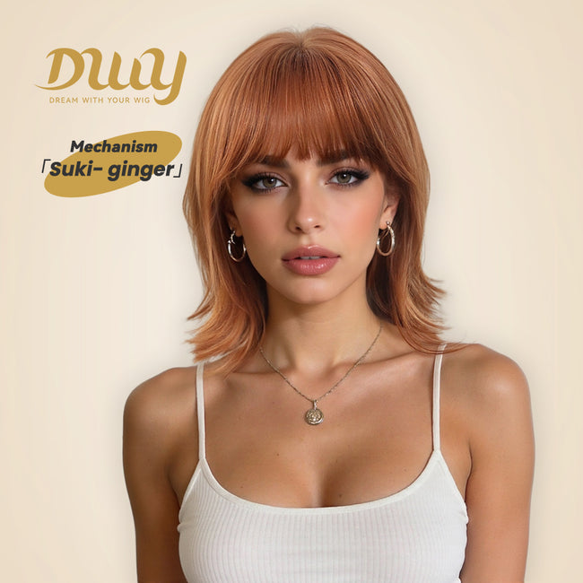 Suki-DWY 12-Inch Glueless MiraScalp Synthetic Wig