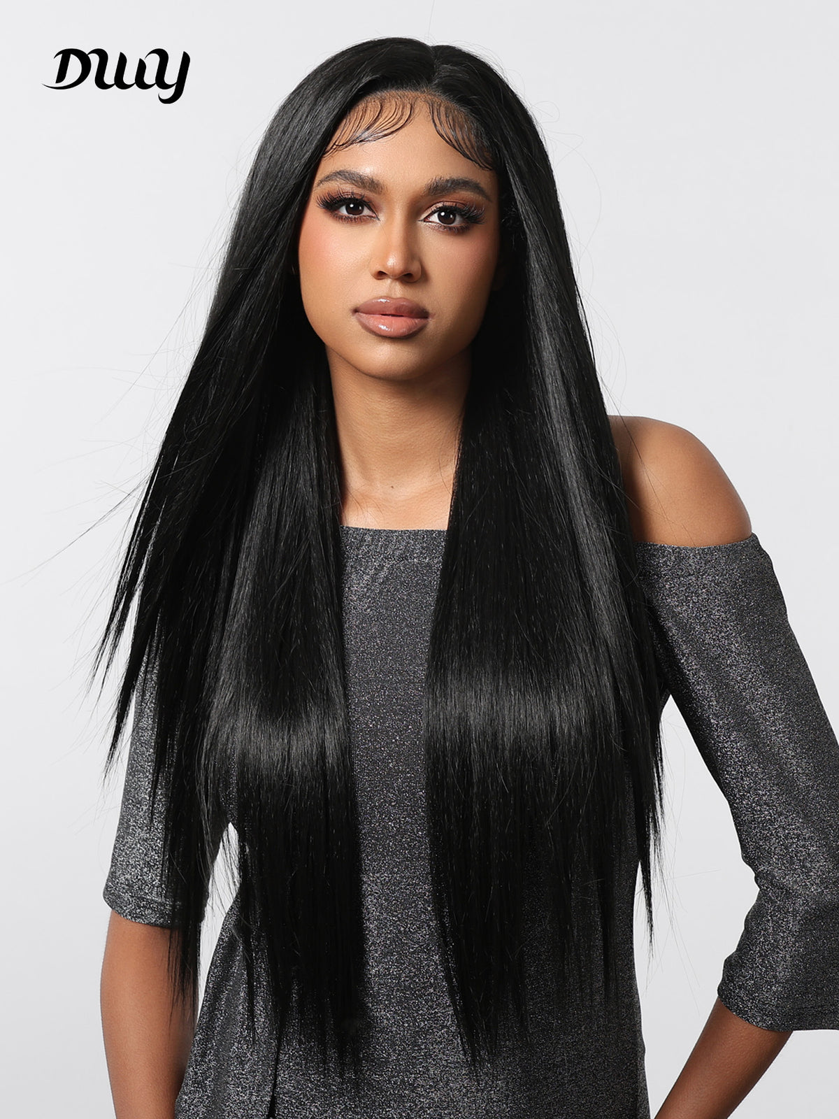 DWY-Lace Front stright Wigs Human Hair Pre Plucked 13x6 Lace Frontal Wigs Human Hair With Baby Hair Bleached Knots Virgin Glueless Human Hair Wigs for Black Women 150% Density Natural Color 30inch