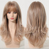 Tanssy C-DWY New Technology! Bionic Silk Top Ginger 22-Inch Long Wave Glueless Synthetic Wig
