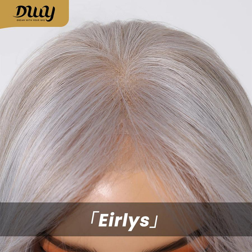Eirlys-DWY 13×6 Filter Lace Free Part Long-Length Natural Wavy Purple Gray